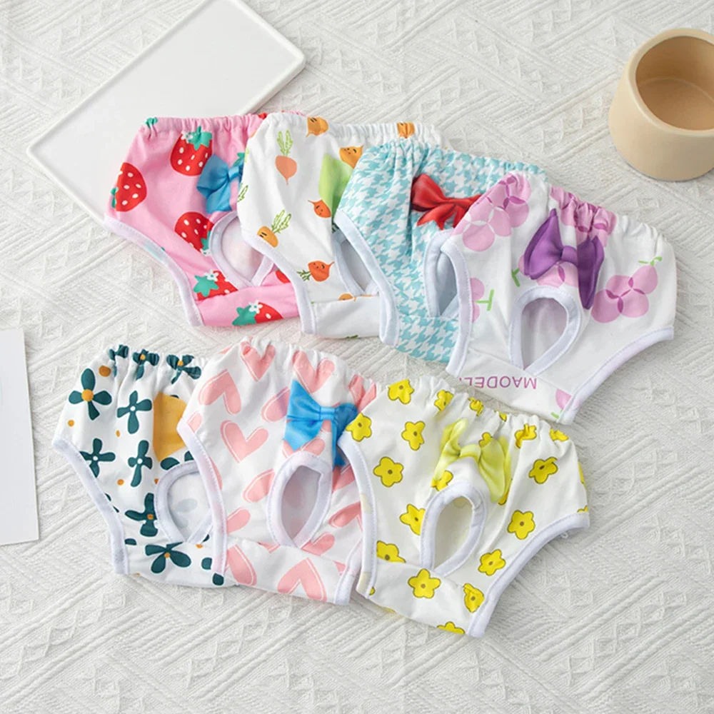 

Dog Menstrual Pants Pet Supplies Pet Princess Panties Pet Diaper Dog Breathable Bow Dog Clothes Pants 개 반바지