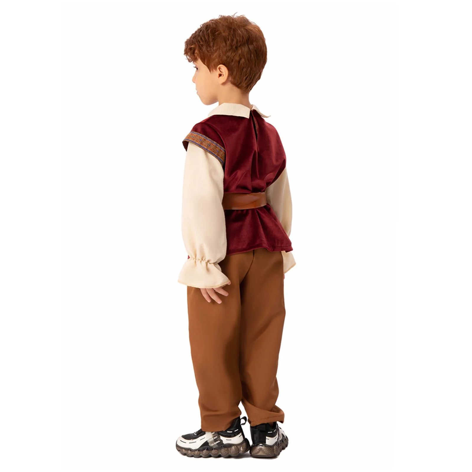Kid Boys Medieval Costume Cosplay Costume Colonial Pioneer Trousers Children's Day Ruffled Pirate Knight Halloween Cosplay kids cosplay costume medieval prince costume
