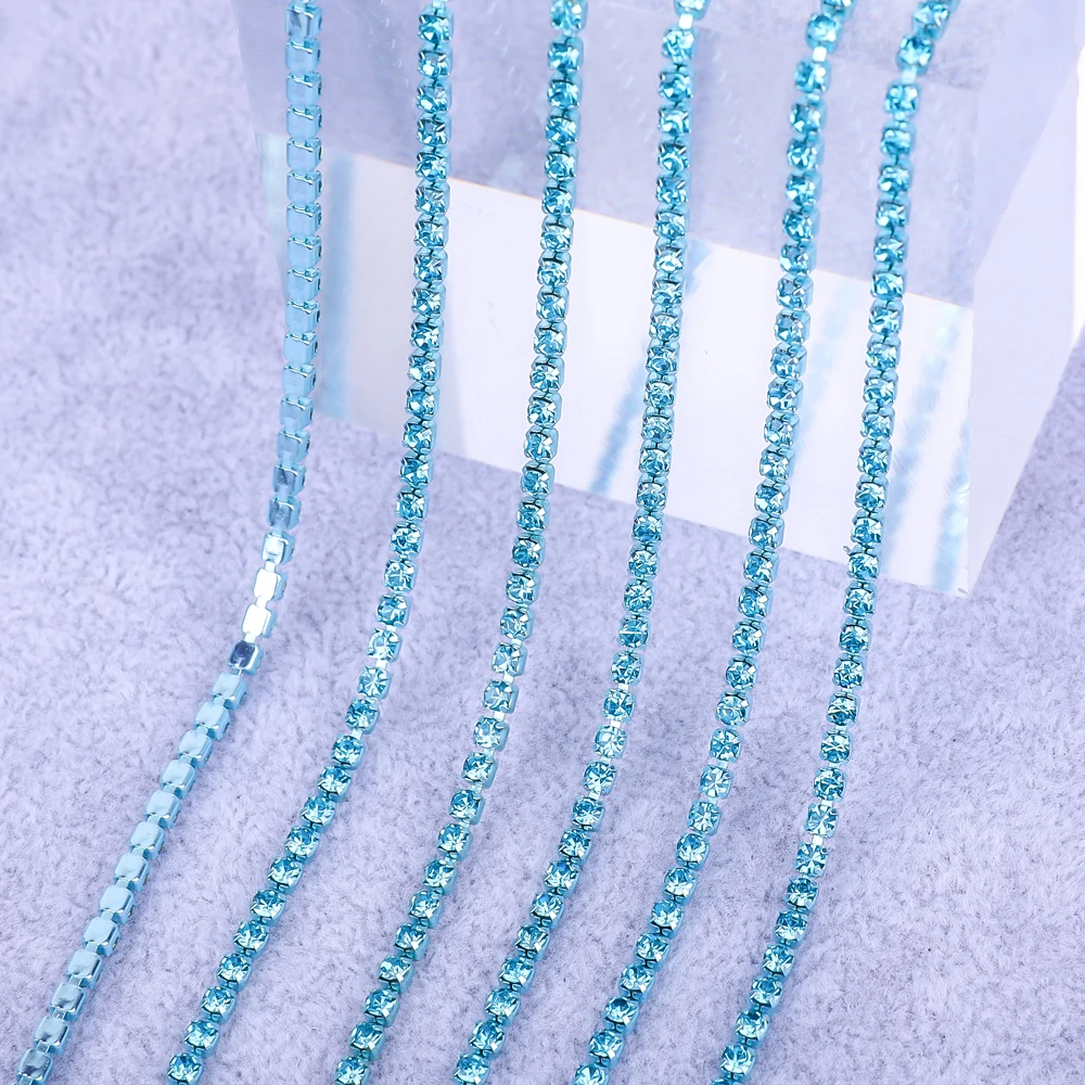 Elegant Gold Crystal Rhinestone Chain Decoration