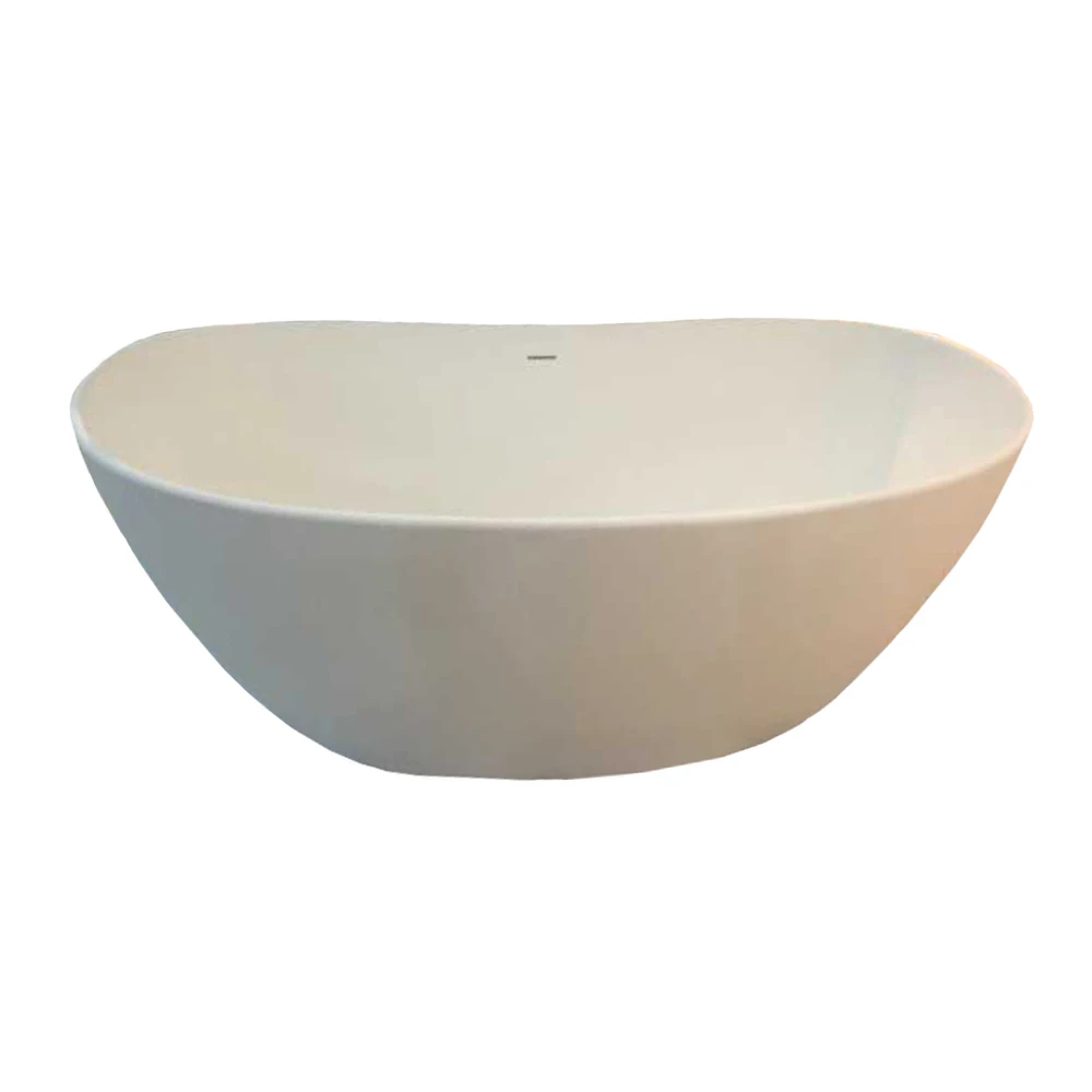 

1800x850x630mm Solid Surface Stone Bathtub Oval Freestanding Corian PMMA Tub RS6569