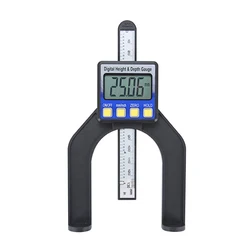 Precision Digital Caliper with Electronic Gauge and Depth Ruler (Blue)