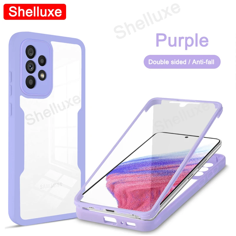 360 Full Body Clear Silicone Double-Sided Protective Case