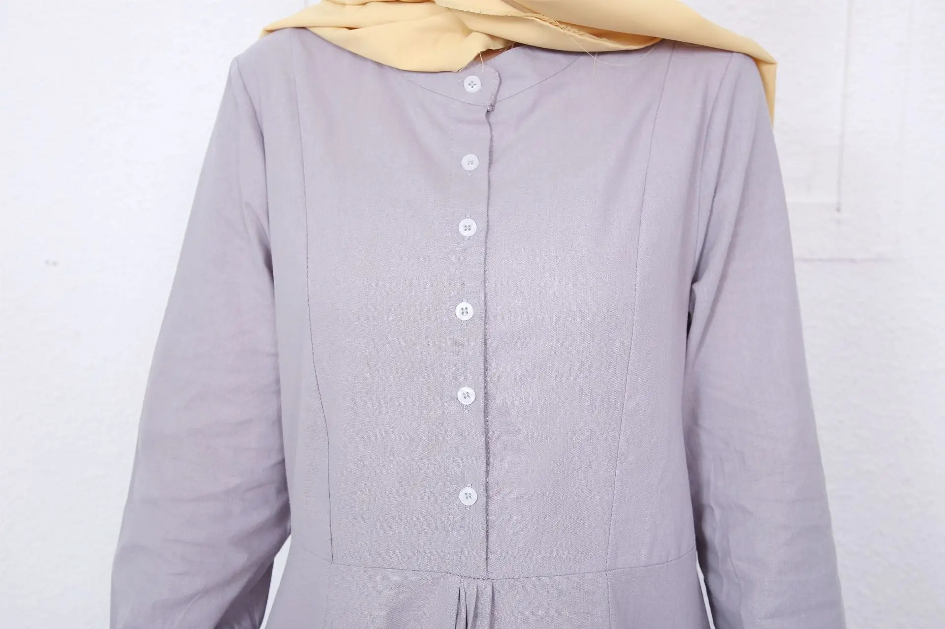 عبايات ريترو غير رسمية جديدة لعام 2025 للنساء برقبة دائرية وأرجوحة كبيرة عباية إسلامية لرمضان في الشرق الأوسط