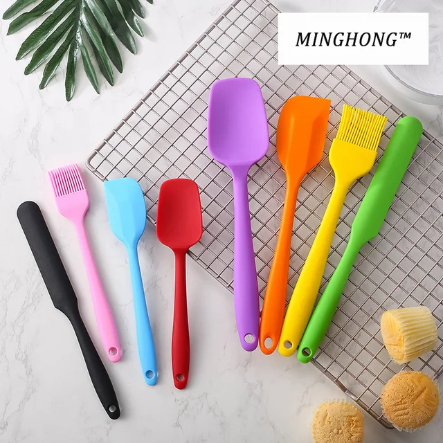 상품 소개: 실리콘 크림 베이킹 스크레이퍼, 두꺼운 케이크 주걱, 믹싱 배터 스크레이퍼, 논스틱 버터 믹서, 베이킹 도구, 요리 주방 용품