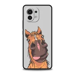 Soft Cover Phone Case with Galloping Horse Girl Artwork for Mi 10 Lite 5G (A1)