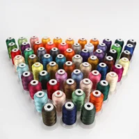 63 Brother Colors Polyester Embroidery Thread Set 500M (550Y) Each – Premium Threads for Brother Babylock Janome Singer Home Machines - Image 2