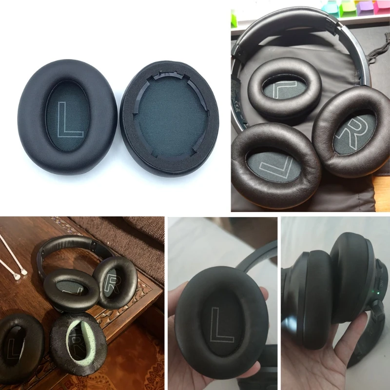 Fodera Per Cuscino Auricolare In Morbida Memory Foam 2 Pezzi Cuscinetti Auricolari Ricambio Adatti Per Anker Q20 Drop