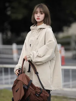 2023105 Tooling Coat Female Spring And Autumn Outdoor Storm Jacket New Design Sense Niche Baseball Clothing 1