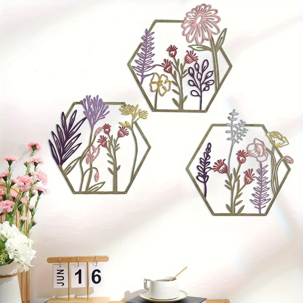 Metal Flower Wall Sculpture 4