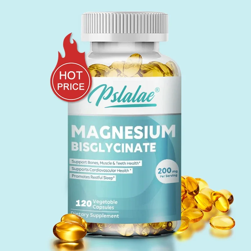 Magnesium Bisglycinate Supplement Essential Mineral Non-GMO & Gluten-Free Capsules