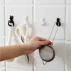 2PCS Waterproof Strong Adhesive Hooks for Bathroom Plastic Cat Wall Sticker Wall Door Hanger For Kitchen Transparent Towel Hook 6