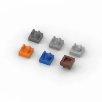20pcs MOC Parts 15712 44842 Tile Modified 1 x 1 with Open O Clip Compatible Bricks DIY Assmble Building Blocks Particle Kid Toy 1