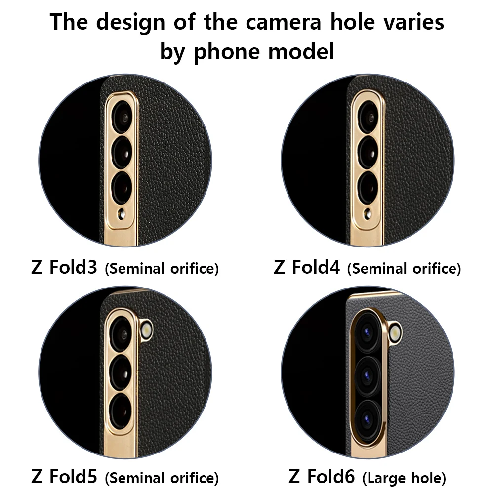 Genuine Leather Case for Galaxy Z Fold 4