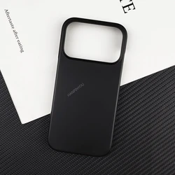 Sleek Ultra-Thin Matte Hard Phone Case with Anti-Fingerprint Finish for iPhone 17 Pro Max (Black)