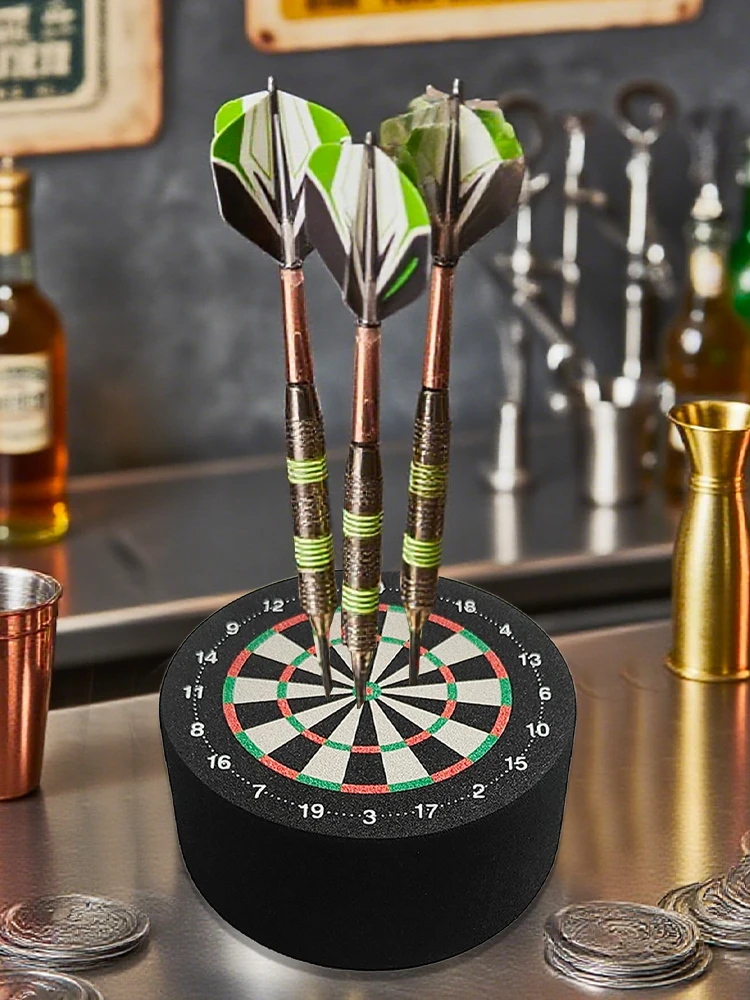 Mini Dart Dock 10cm Dart Base Station Dartboard Design Display Stand Holder Outdoor Home Family Party Games 2pcs