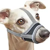 Reinforced with Breathable Mesh and Adjustable Ring Pet Mouth Cover Dog Mouth Cover Reflective Soft Nylon Mouth Cover 3