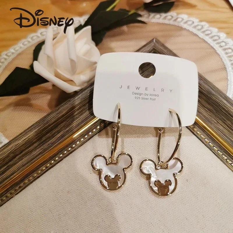 

Mickey Disney Kawaii Stud Earrings for Girl Anime Toy Jewelry Accessories Cartoon Mickey Mouse Earrings Women Kids Birthday Gift