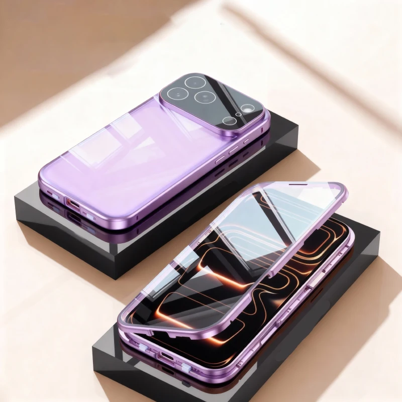 ตัวเลือกสินค้า เคสแม่เหล็กโลหะ ป้องกันเต็มรูปแบบ iPhone 17 Pro Max