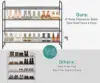 4 Tier Long Shoe Organizer for Closet, Metal Shoe Rack Wide Shoe Storage Organizer 30-Pairs 5