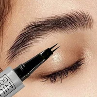 2Point Liquid Two-pronged Eyebrow Pencil Waterproof Sweat-proof Outline Eyebrow Shape Easy To Wear Microblade Brow Pencil Makeup 2