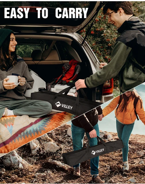 Tavolo Pieghevole VILLEY In Alluminio - 52x52x65cm, Leggero, Con Borsa Trasporto - Foto 8