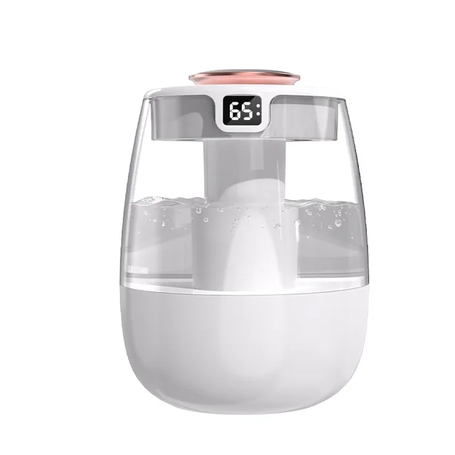 Air Humidifier Aroma Humidifier Double Spray Port Essential Oil Diffuser USB Water Humidifier with Light for Home Office 2