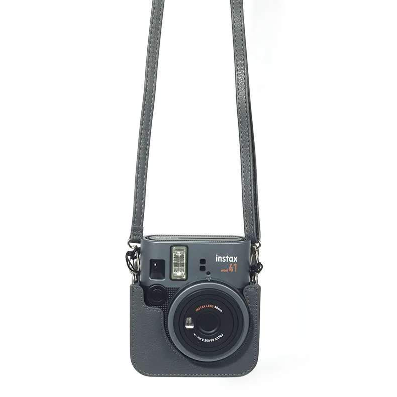 For Instax Mini 41 Camera Solid Color Camera Bag Digital Camera Fitted Storage Protective Case Crossbody Bag ﻿