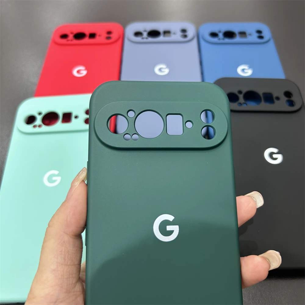 Premium Liquid Silicone Shockproof Back Cover with Lens Protection - Soft and Durable Case for Google Pixel 9 Pro XL