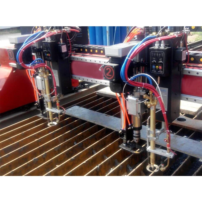 China gantry type CNC plasma cutting machine for aluminum/iron/steel/metal sheets cutting 5