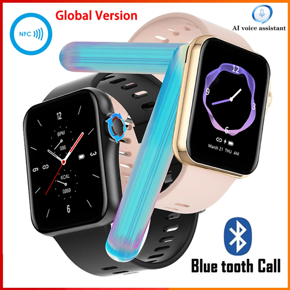 Blue Tooth Fitness Watch | Blue Tooth Smart Watch | Blue Tooth ...