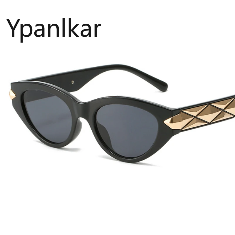 

Солнцезащитные очки «кошачий глаз» для мужчин и женщин, модные роскошные винтажные брендовые дизайнерские очки с градиентом, с защитой UV400