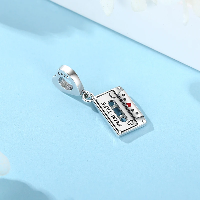 Original 925 Sterling Silver Charm Bead Love Music Note Piano Pendant Charms Fit Pandora Bracelets Necklaces Women Diy Jewelry