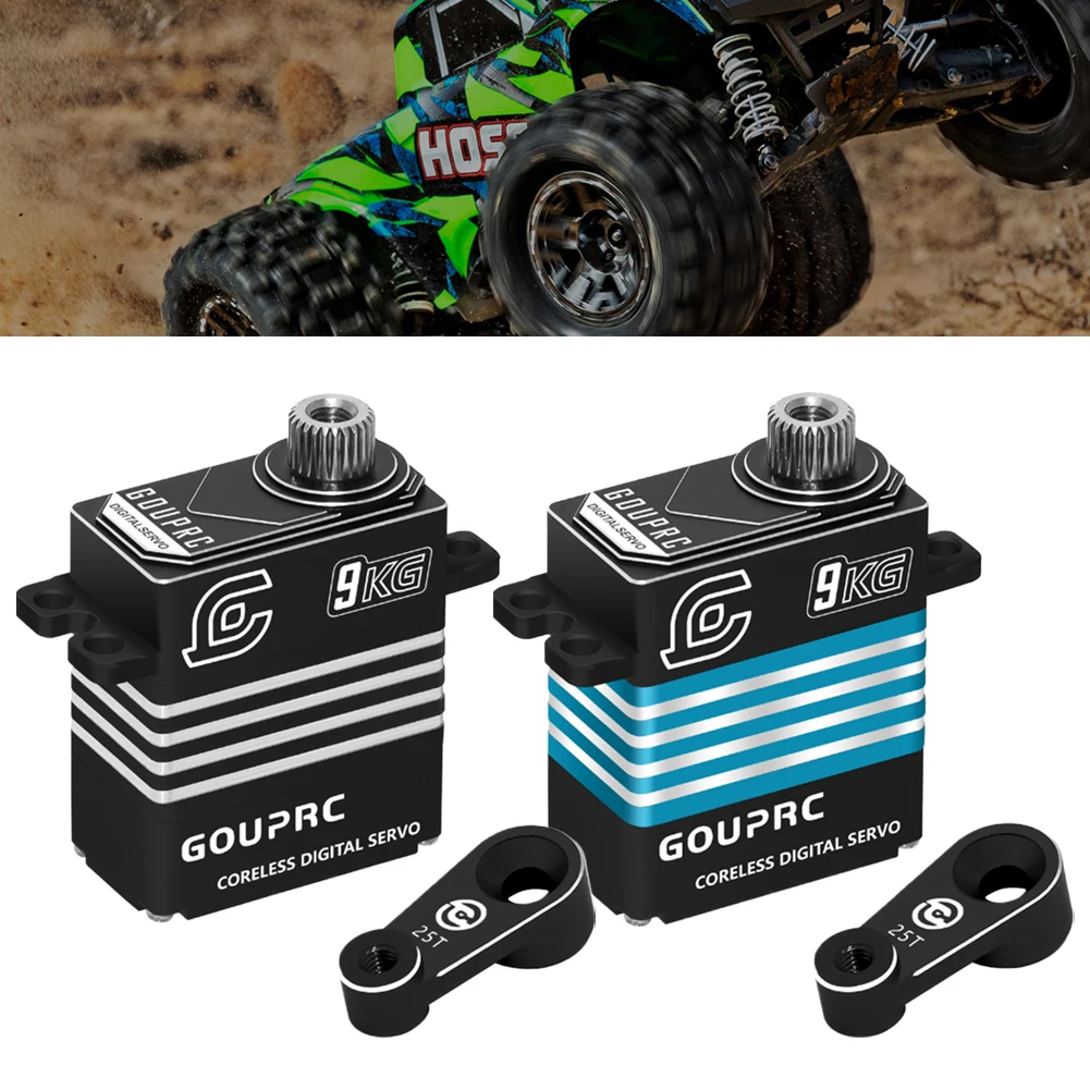 Micro Servo RC 9KG étanche IP66 engrenage métal pour TRX-4 SCX10 III