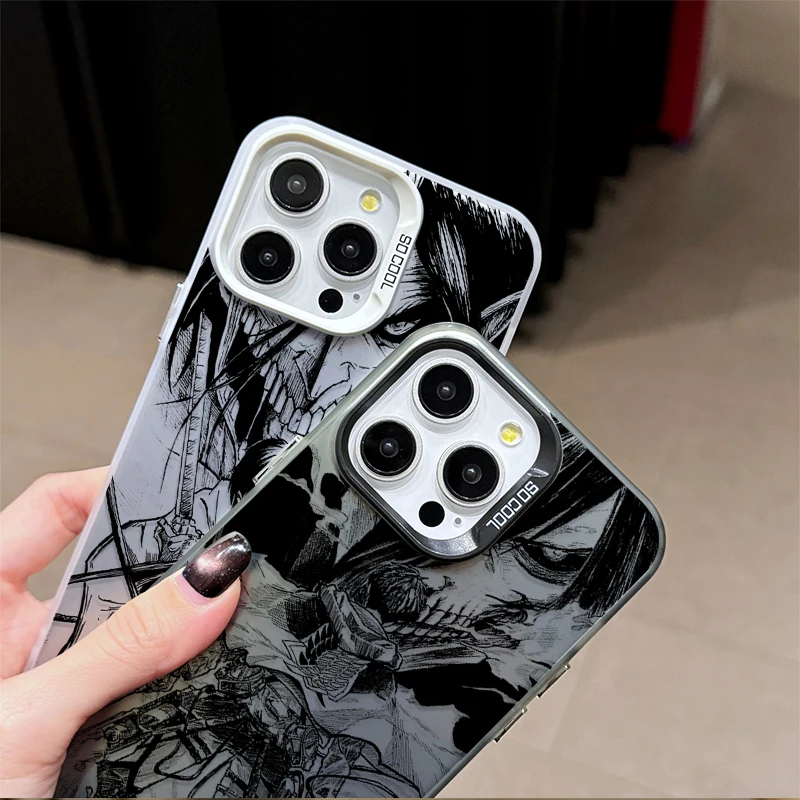 Anime Attack on Titan Eren Plating Shockproof Phone Case