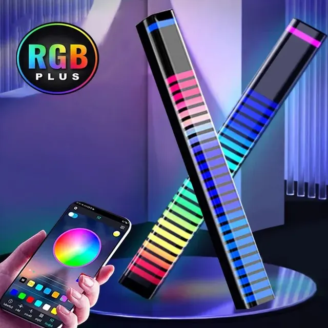 LED Sound Control Lichter RGB 3D Pickup Lichter Smart App Steuerung Musik  Rhythmus Atmosphäre Licht für Gaming Desktop Decora LED Lampe - AliExpress