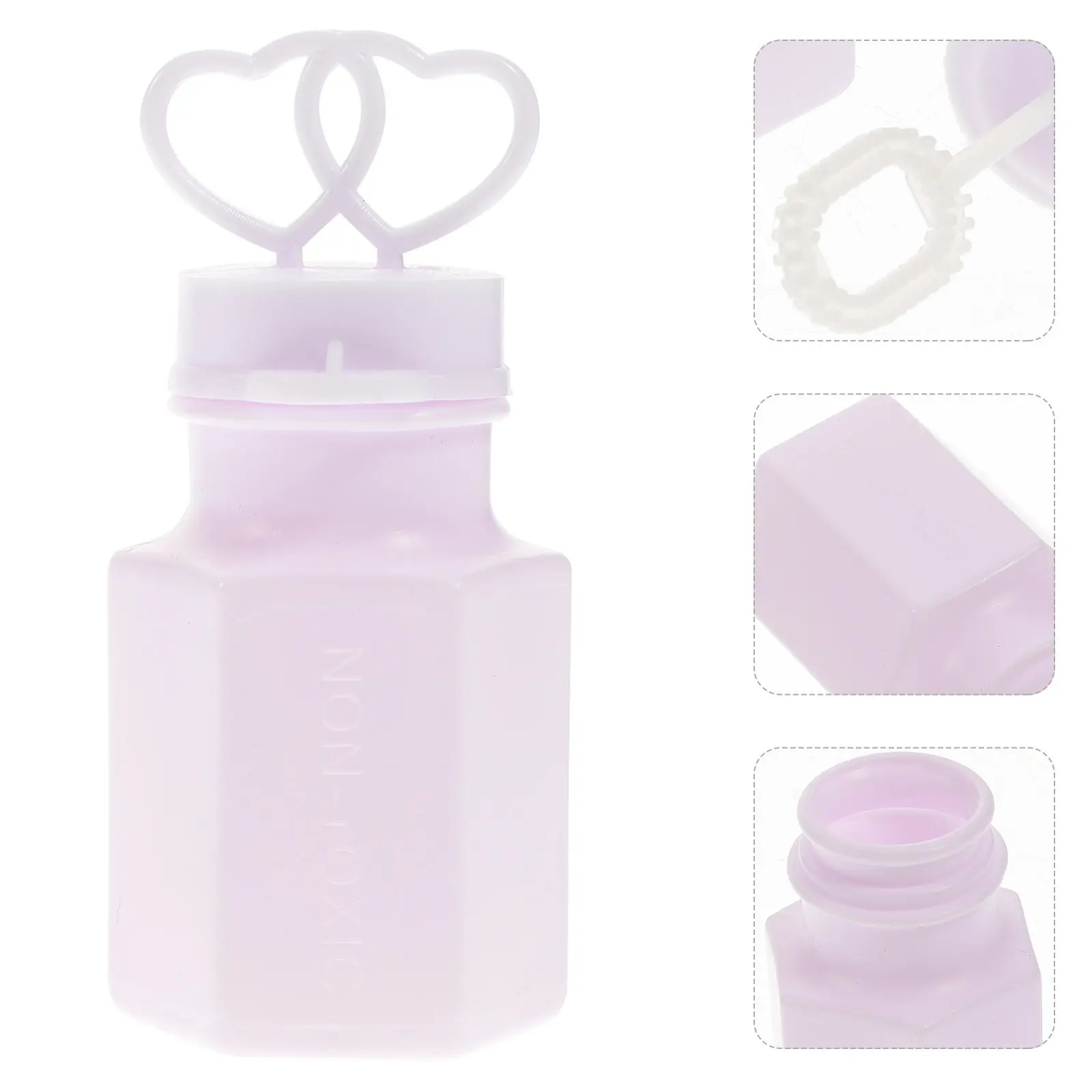 24Pcs 더블 하트 모양 버블 완드 결혼식 생일 파티 여름 바베큐 빈티지 티 파..