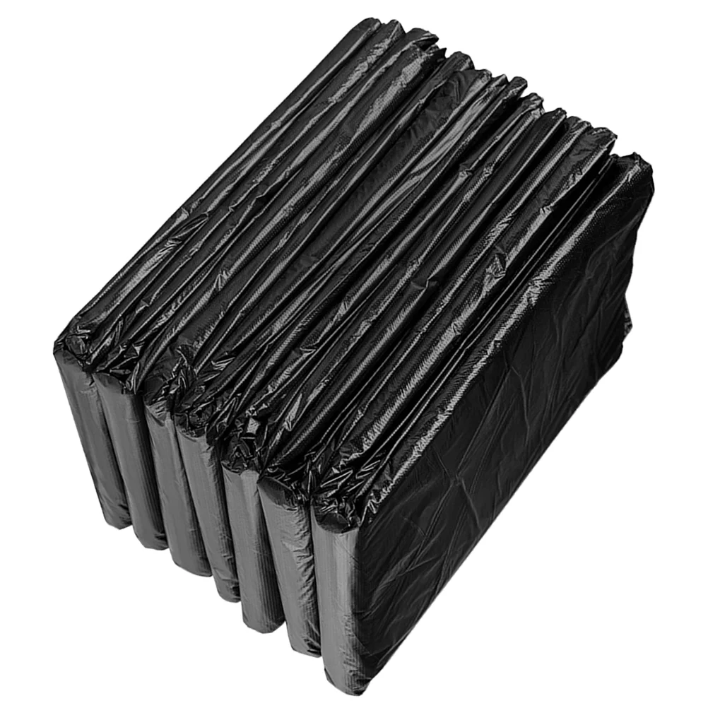 50pcs Large Rubbish Bag Plastic Thickened Simple Garbage Bags for Hotel Village (Black, 50x60 25 Silk)