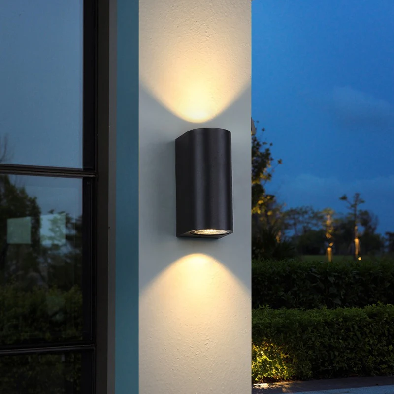 Waterproof LED Outdoor Wall Lamp IP65GU10 Upper Lower Lighting Porch Garden Lamp Indoor Bedroom Bedside Home Decor wall light