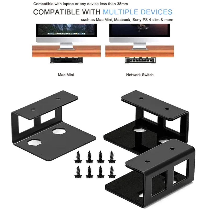 

Laptop Stand Under Desk Laptop Storage Bracket Metal Protective Tray Holder With Screw Laptop Mount
