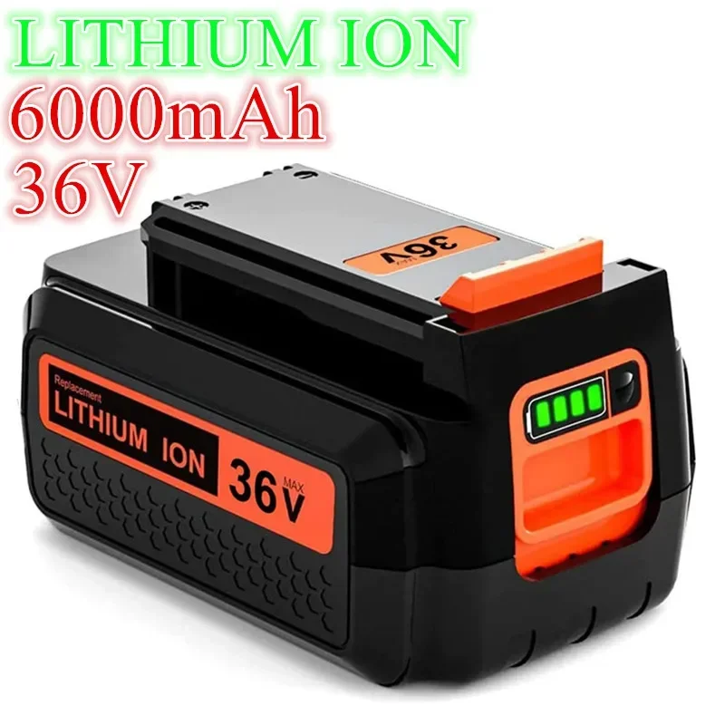 36v-6000mAh-Replacement-Lithium-Rechargeable-Battery-for-Black-Decker ...