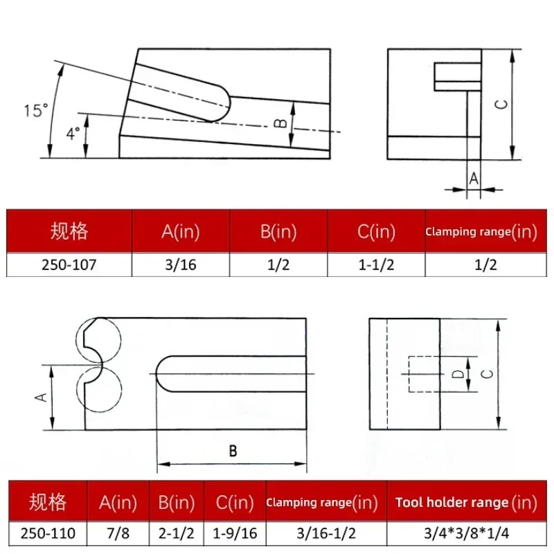 Quick Change Tool Holder Lathe Turning and Facing Tool Holder 250-101 102 104 105 107 110 CNC Lathe Precision