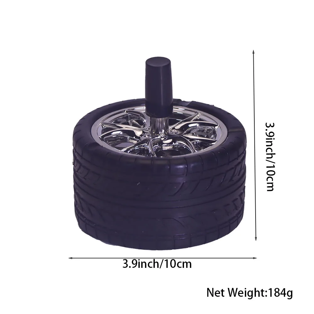 Metal Ashtray Round Rotating Self-Clearing Smokeless Office for Men Cigar Ashtray Stainless Steel Windproof Rotating cigarettes ashtray stainless steel ashtray metal ashtray