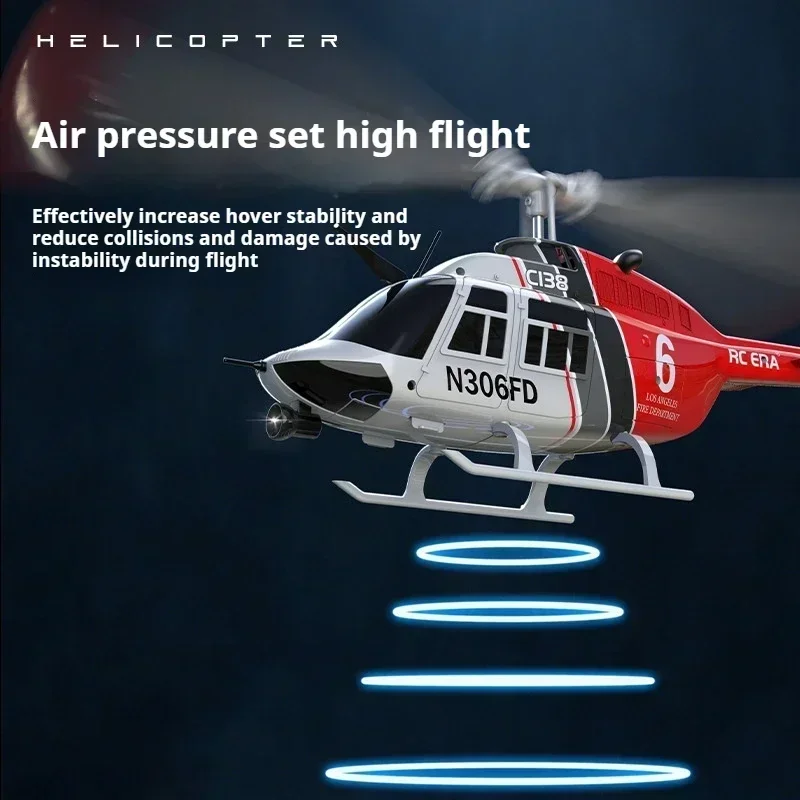 Re Era C138 Six Channel Single Paddle Aileron Free Helicopter Barometer Fixed Height 3d Rolling Toy Gift Rc Planes Gift 5