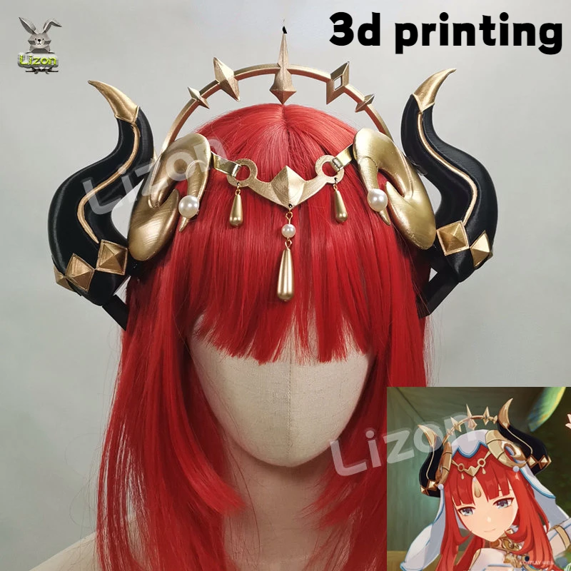 Genshin Impact Nilou Headdress Horn Cosplay Accessories Headgear Props  Halloween