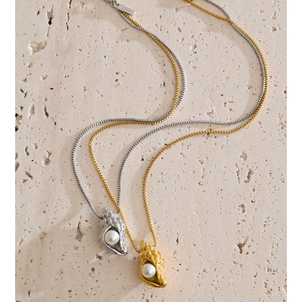 Yhpup Necklace Stainless Steel for Women