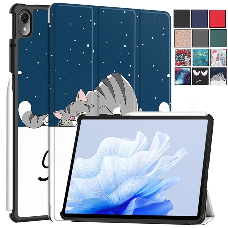 Huawei MatePad Air 11.5" 2023 tablet tok, háromrészes állvány, táblagép tok, Matepad Air DBY2-AL00 W00 11.5 hüvelykes tablet tok, Funda_voghion.com