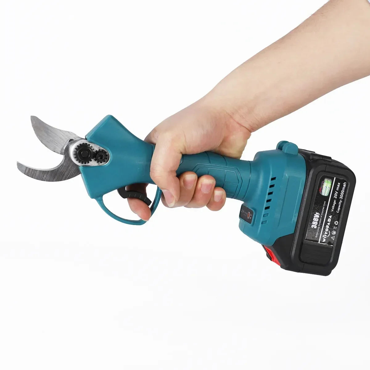 18V 4 Gear Cordless Pruner Shear Efficient Fruit Tree Bonsai Pruning Electric Tree Branches Cutter Compatible Makita 18V Battery 5
