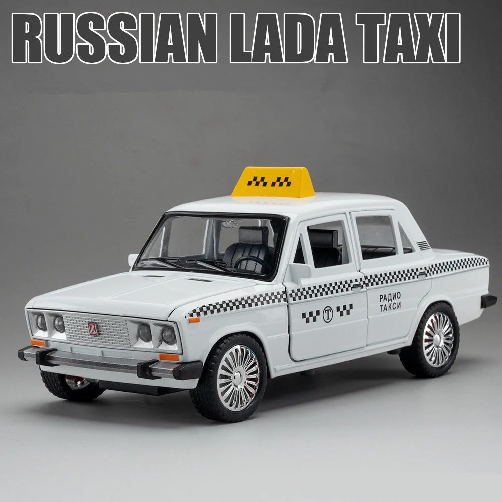

Модель автомобиля-такси из сплава LADA NIVA 1/18, литой металлический классический автомобиль, модель автомобиля, имитация звука и искусств, коллекция детских игрушек, подарок