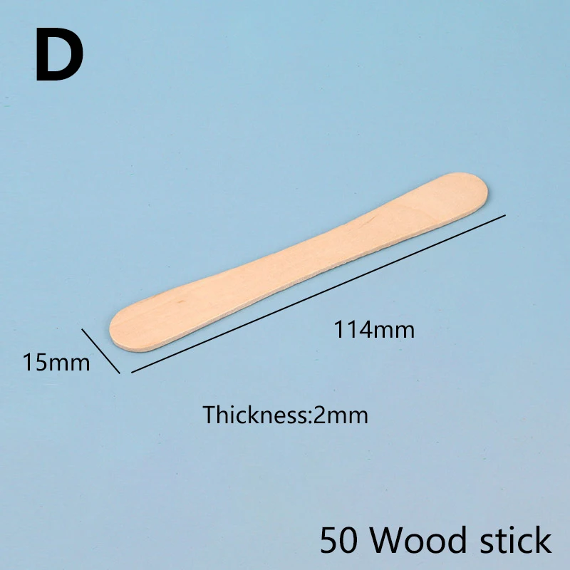 Description Picture 5 of item50/100Pcs Ice Cream Sticks Wooden Popsicle Dessert Spoons Popsicle Sticks Hand Crafts DIY Ice Cream Lolly Making Tools