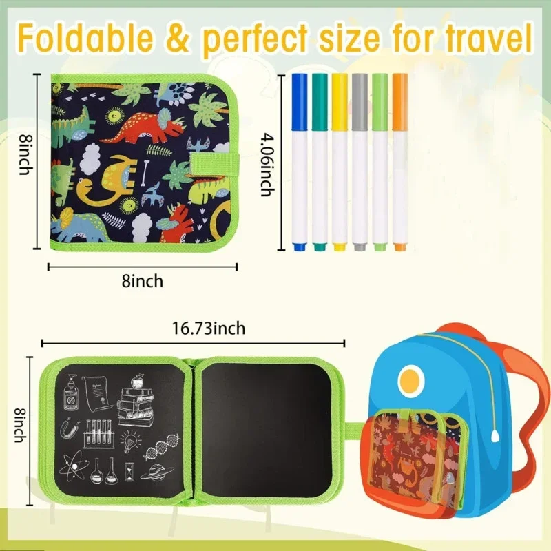 10 Pages Reusable Drawing Board Portable Painting Book Erasable Doodle Book With Pens Painting Toys Montessori Educational Toy 6